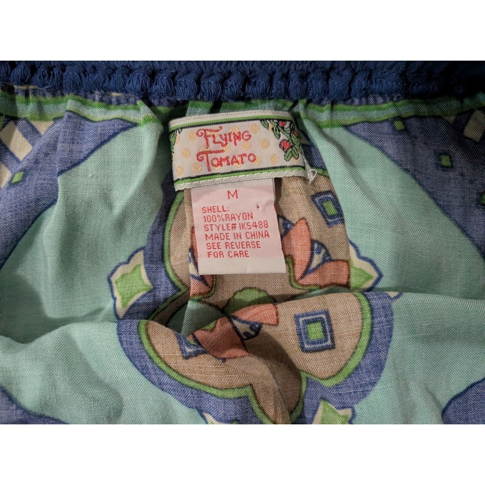 Flying Tomato Pull-On Maxi Skirt Tribal Boho Artsy Aztec Festival Medium - Picture 6 of 7